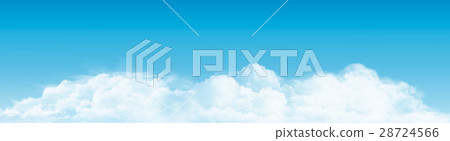 Blue sky with clouds panorama. Vector background. Blue sky with clouds panorama. Vector background. 28724566