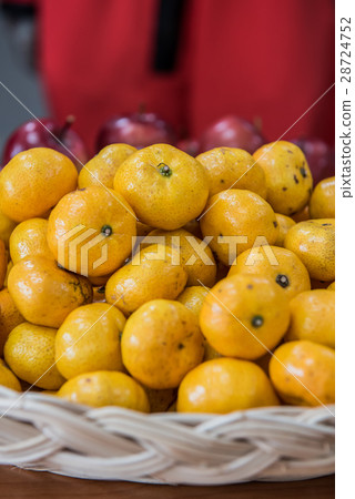 Orange, fresh fruit at street market Orange, fresh fruit at street market 28724752