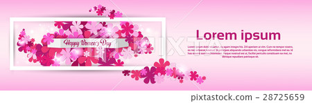 8 March International Women Day Greeting Card 28725659