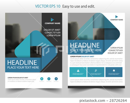 Blue square Vector Brochure annual report template Blue square Vector Brochure annual report template 28726264