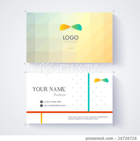 Business card template. Vector illustration. Business card template. Vector illustration. 28726728