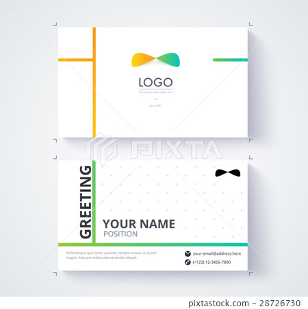 Business card template. Vector illustration. Business card template. Vector illustration. 28726730