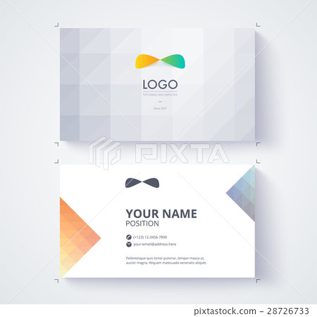Business card template. Vector illustration. Business card template. Vector illustration. 28726733