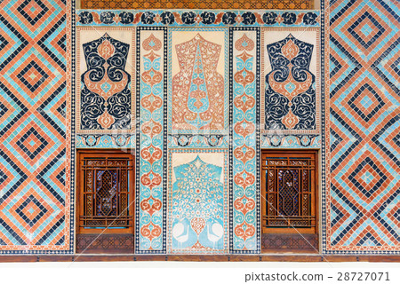 Detail of decorations on Palace of Sheki Khans 28727071