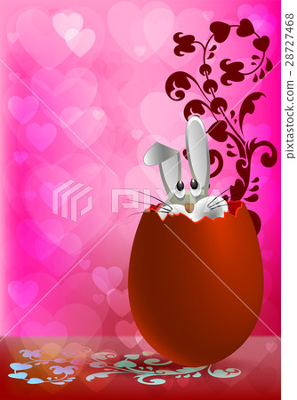 design Easter Bunny in egg 28727468