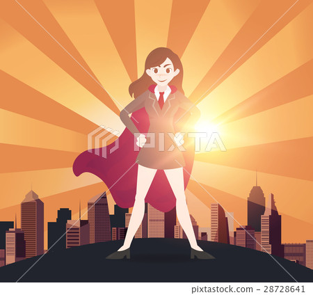 Superhero business women concept. Superhero business women concept. 28728641