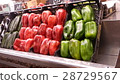 Bell peppers in the Boqueria market 28729567