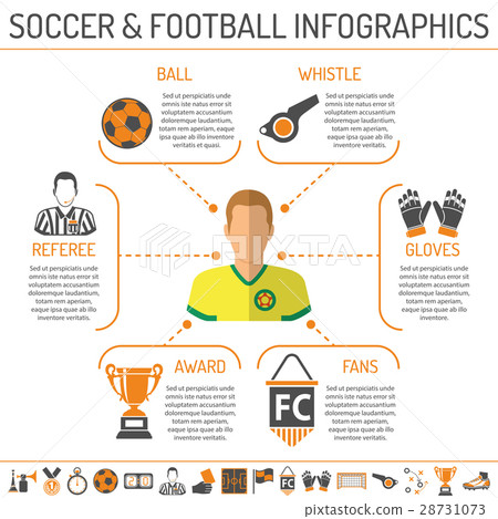 soccer infographics illustration 28731073