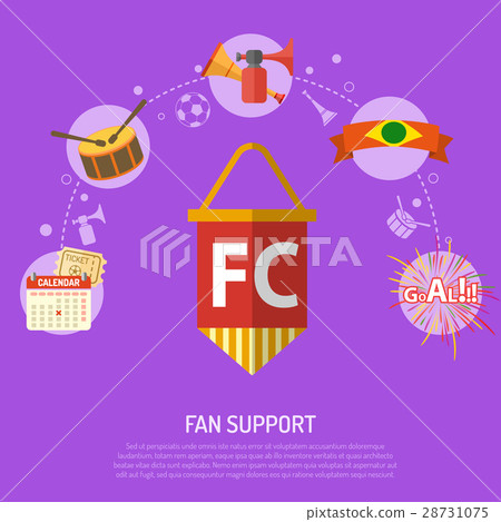 Soccer fan support Concept Soccer fan support Concept 28731075