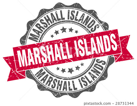 Marshall Islands round ribbon seal Marshall Islands round ribbon seal 28731344
