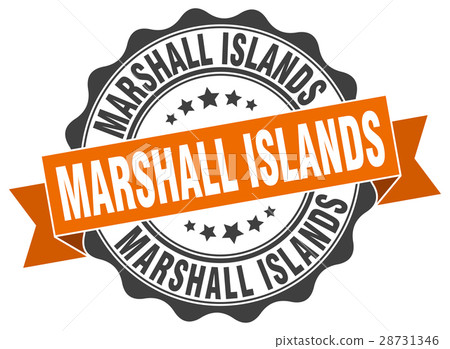 Marshall Islands round ribbon seal Marshall Islands round ribbon seal 28731346