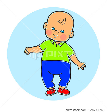 Little lovely baby boy standing, walking, learning Little lovely baby boy standing, walking, learning 28731763