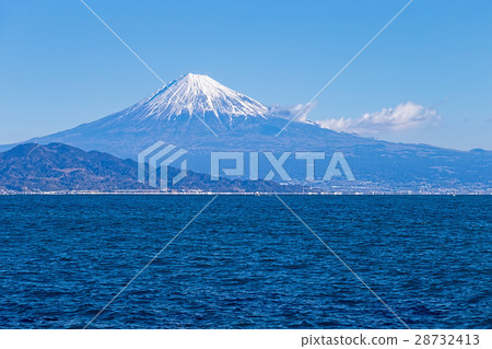 Fuji February Miho No Matsubara Stock Photo