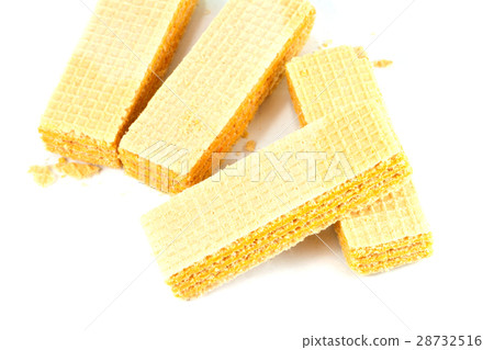 Wafers isolated on white background Wafers isolated on white background 28732516