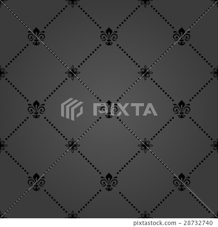 Seamless Vector Pattern With Royal Lily 28732740