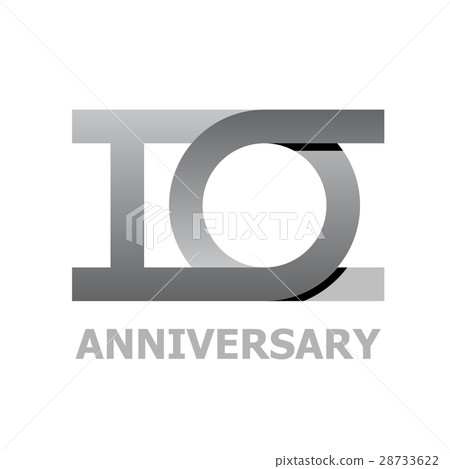 10 years anniversary number 28733622