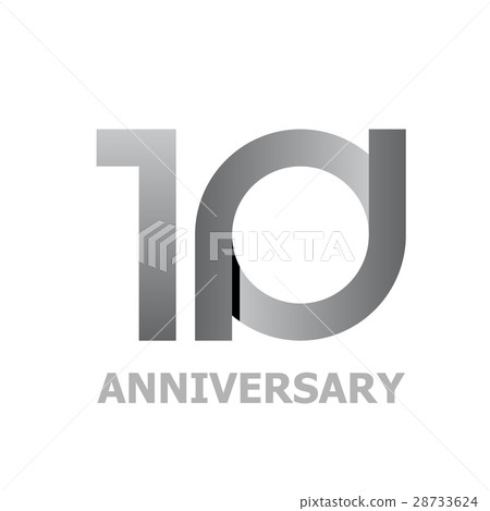 10 years anniversary number 28733624