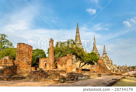 Wat Phra Si Sanphet temple in the Ayutthaya Wat Phra Si Sanphet temple in the Ayutthaya 28734179