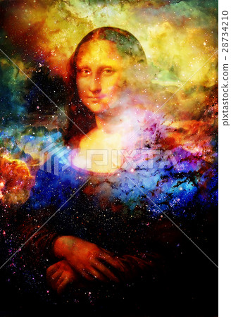 Reproduction of painting Mona Lisa by Leonardo da 28734210