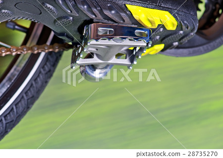 Detail Of Cycle Track With Pedal Detail Of Cycle Track With Pedal 28735270