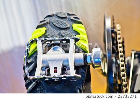 Detail Of Cycle Track With Pedal Detail Of Cycle Track With Pedal 28735271