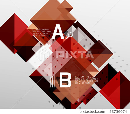 Modern square composition, abstract banner 28736074