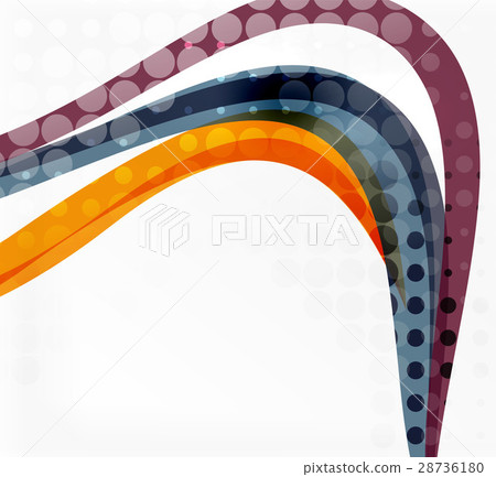 Color overlapping wave stripes, vector abstract Color overlapping wave stripes, vector abstract 28736180