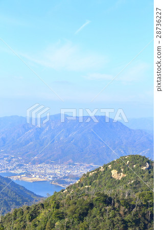 Hiroshima prefecture · Miyajima Miyama view from the top of the mountain Hiroshima prefecture · Miyajima Miyama view from the top of the mountain 28736227