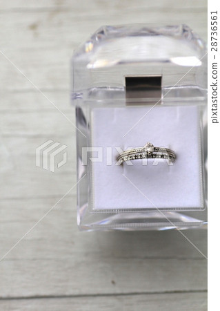 透明錶殼中的雙鑽戒指 28736561