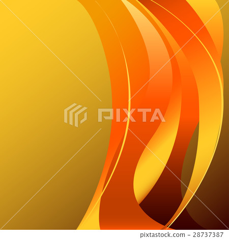 Fiery flame vertcal yellow background isolated 28737387