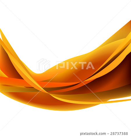 Fiery flame horisontal on a white background  28737388