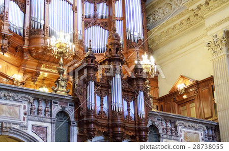 Pipe Organ and Interior at Berlin Cathedral 28738055