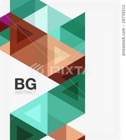 Vector abstract colorful triangle repetition Vector abstract colorful triangle repetition 28738312