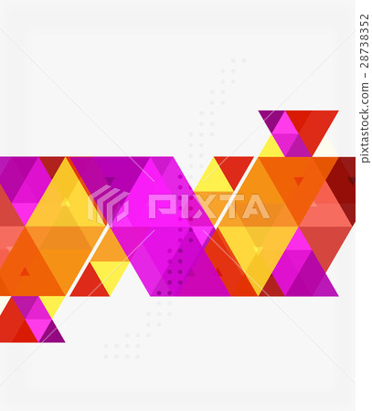 Vector abstract colorful triangle repetition Vector abstract colorful triangle repetition 28738352