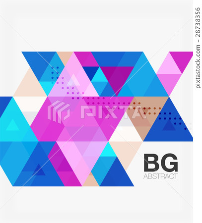 Vector abstract colorful triangle repetition Vector abstract colorful triangle repetition 28738356