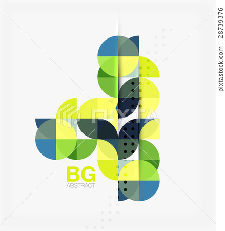 Vector geometric circle abstract background Vector geometric circle abstract background 28739376