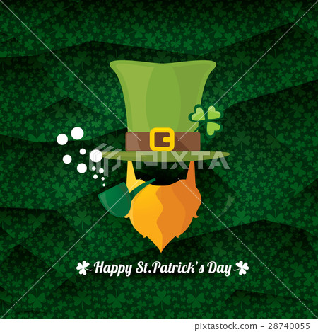 vector happy saint patricks day label vector happy saint patricks day label 28740055