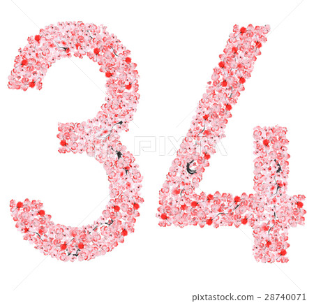 Sakura Flower Alphabet Sakura Flower Alphabet 28740071