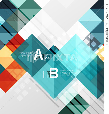 Vector square elements on gray abstract background Vector square elements on gray abstract background 28740503