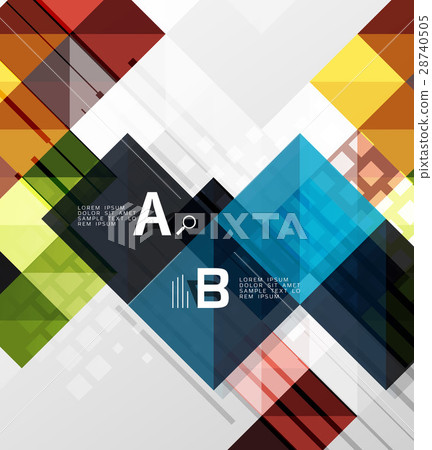 Modern square abstract background Modern square abstract background 28740505