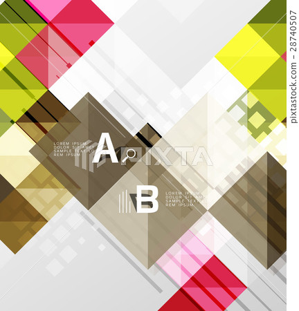 Modern square abstract background Modern square abstract background 28740507