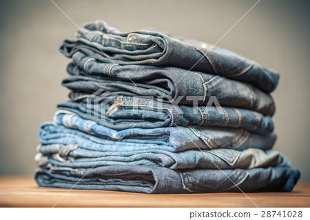 Pile of jeans Pile of jeans 28741028
