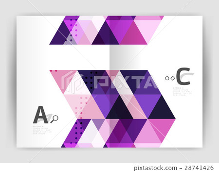 Modern business brochure or leaflet print cover Modern business brochure or leaflet print cover 28741426