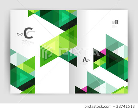 Modern business brochure or leaflet A4 cover Modern business brochure or leaflet A4 cover 28741518