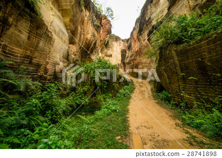 nature outdoor park with pond water in limestone nature outdoor park with pond water in limestone 28741898