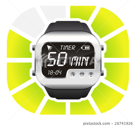 digital watch timer 50 minutes 28741926