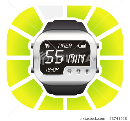 digital watch timer 55 minutes 28741928