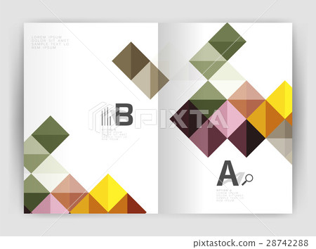 Vector square minimalistic abstract background 28742288