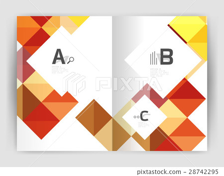 Vector square template background Vector square template background 28742295