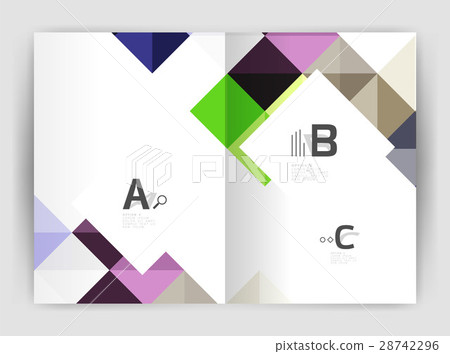 Vector square template background Vector square template background 28742296